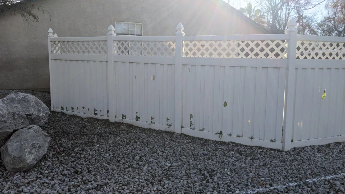 Vinyl fencing needing replacement