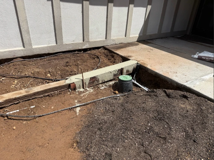 Replacing the sprinkler pipes