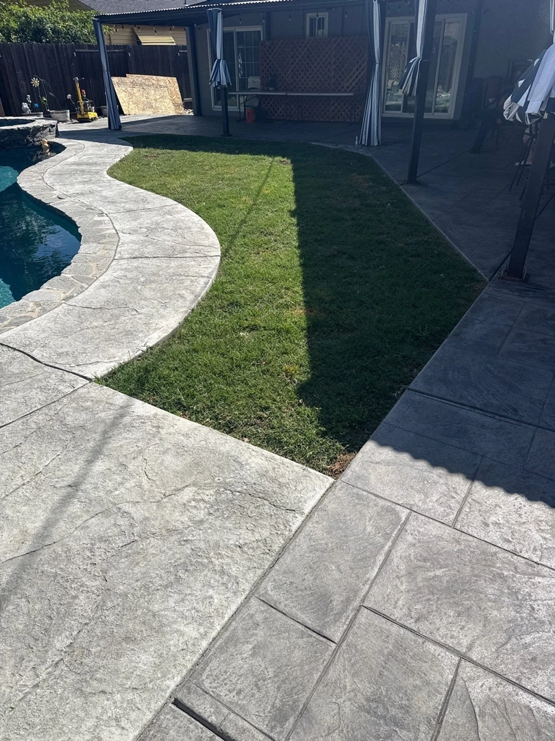Old grass area that was high maintenance