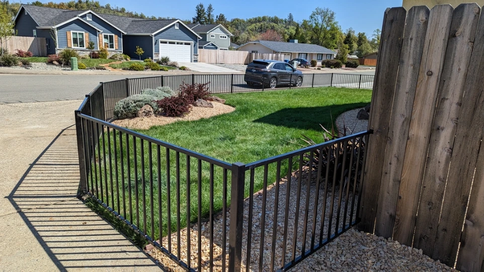3 ft tall iron fence